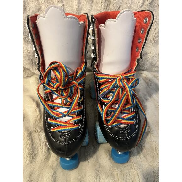 Moxi Rainbow Rider Roller Skates Asphalt Black Women's Size 6 VG Plus Condition - Picture 2 of 9